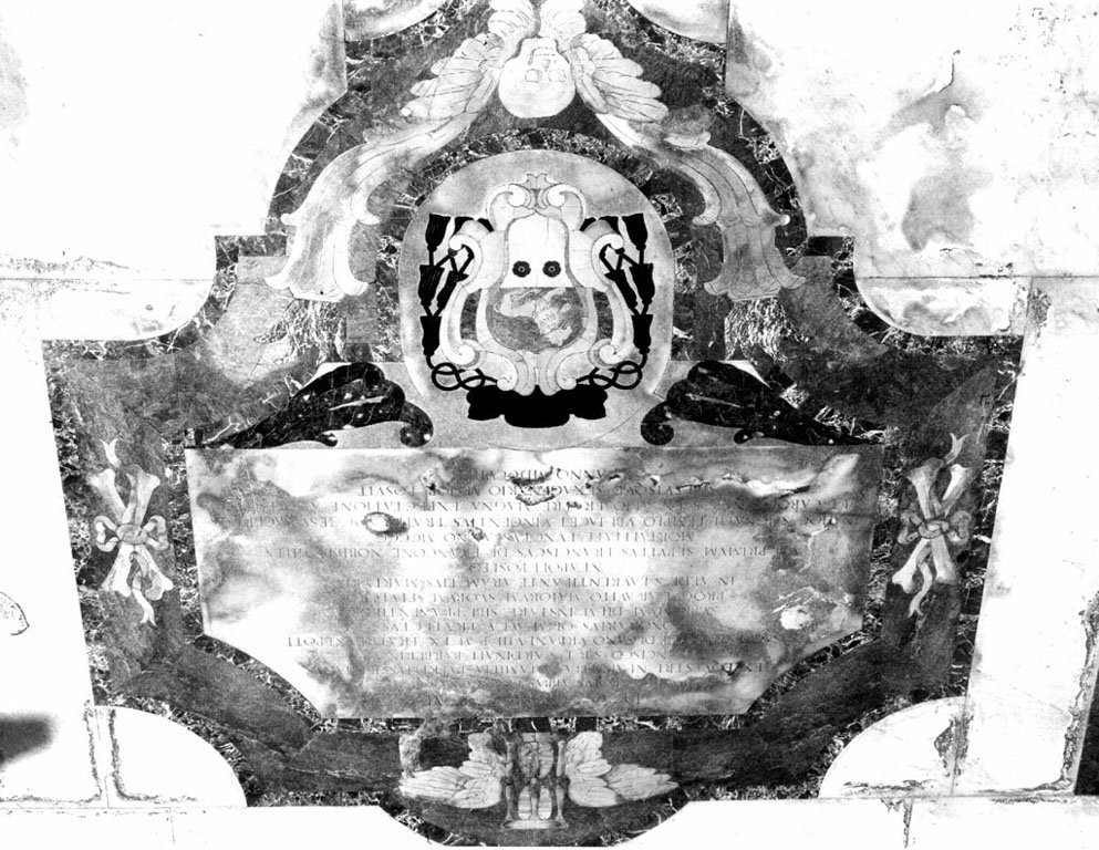lapide tombale - ambito romano (sec. XVIII)